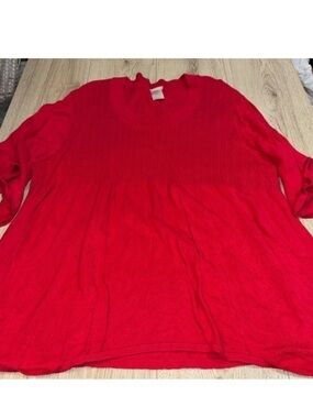 Jms just my size Red Knit Sweater short sleeve shirt top